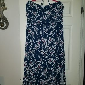 Strapless maxi dress